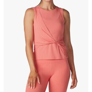 Tavi Noir NWT Synergy Twist Ribbed Tank Top Poppy Pink Lrg BalletCore Feminine